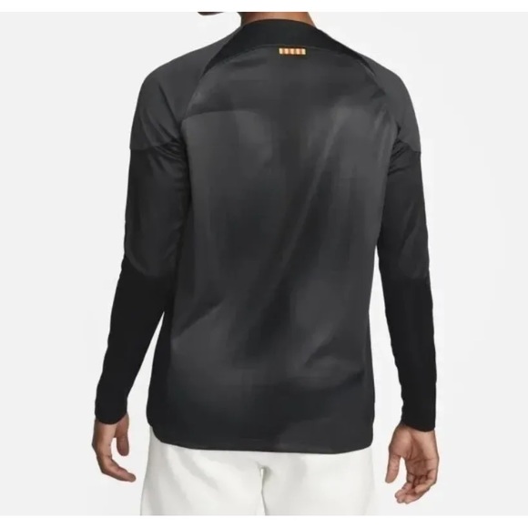 Nike Men's FC Barcelona Long Sleeve Black Goalkeeper Jersey Size XL - Picture 2 of 9